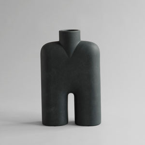Cobra Vase Tall, Medio - Black