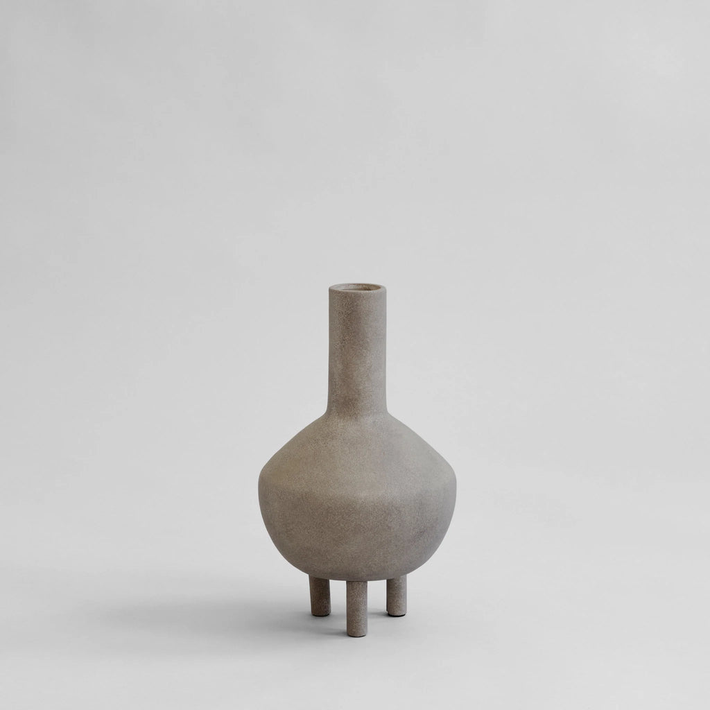 Duck Vase, Fat - Taupe