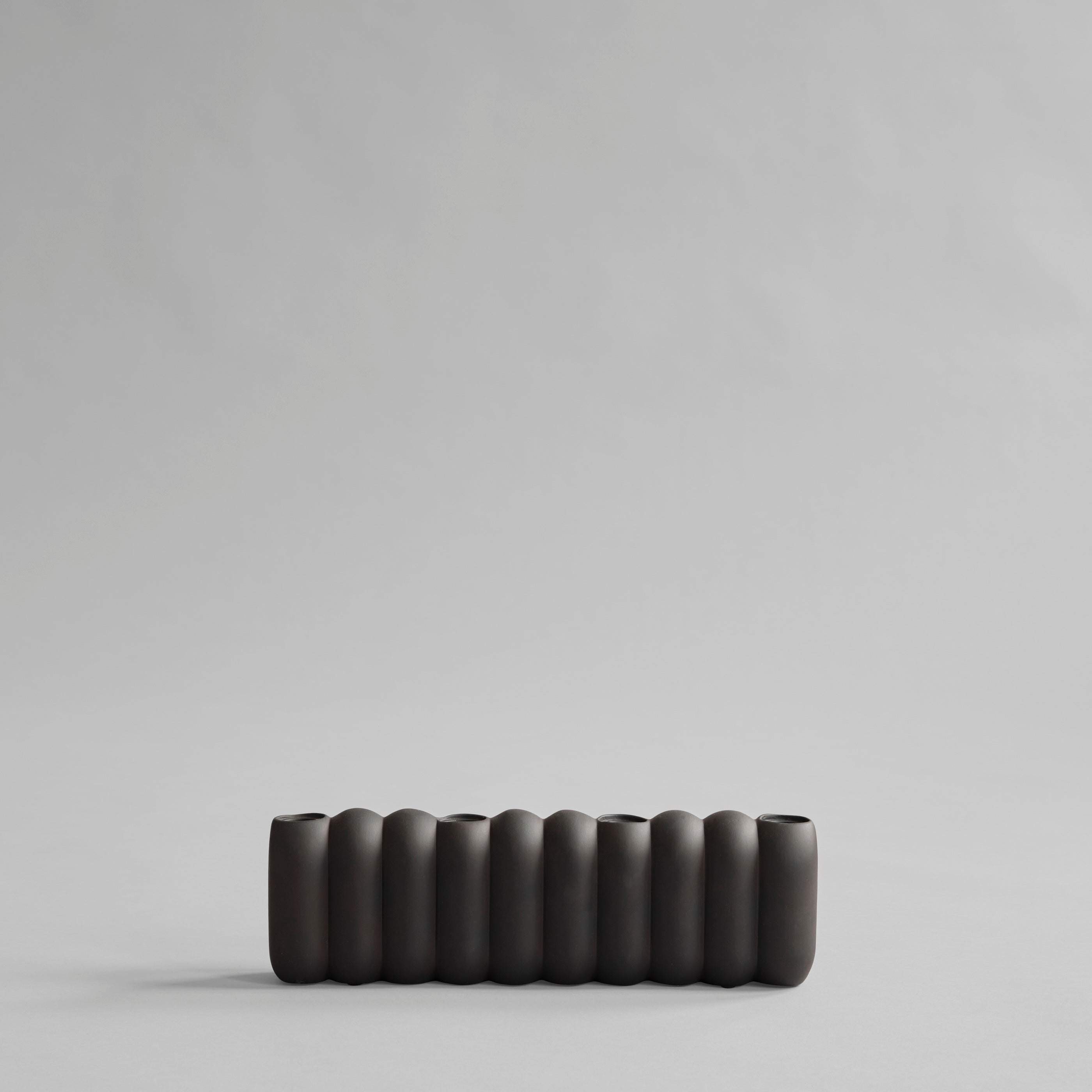 Tube Candle Holder, Big - Coffee