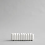 Tube Candle Holder, Big - Bone  White