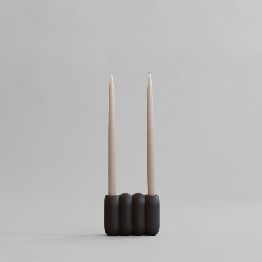 Tube Candle Holder, Mini - Coffee