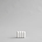 Tube Candle Holder, Mini - Bone  White