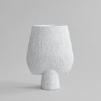 Sphere Vase Square Shisen, Big - Bone White