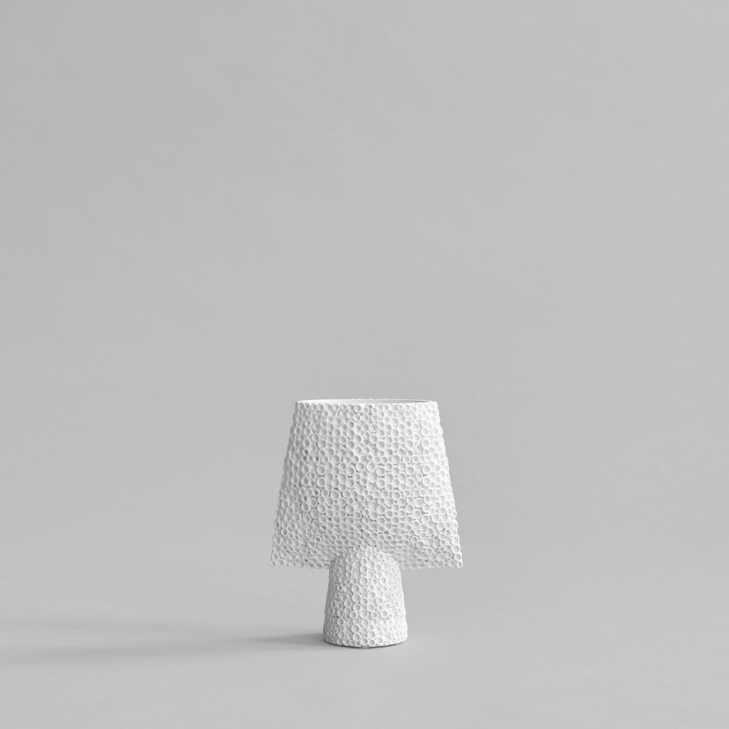 Sphere Vase Square Shisen, Mini -  Bone White