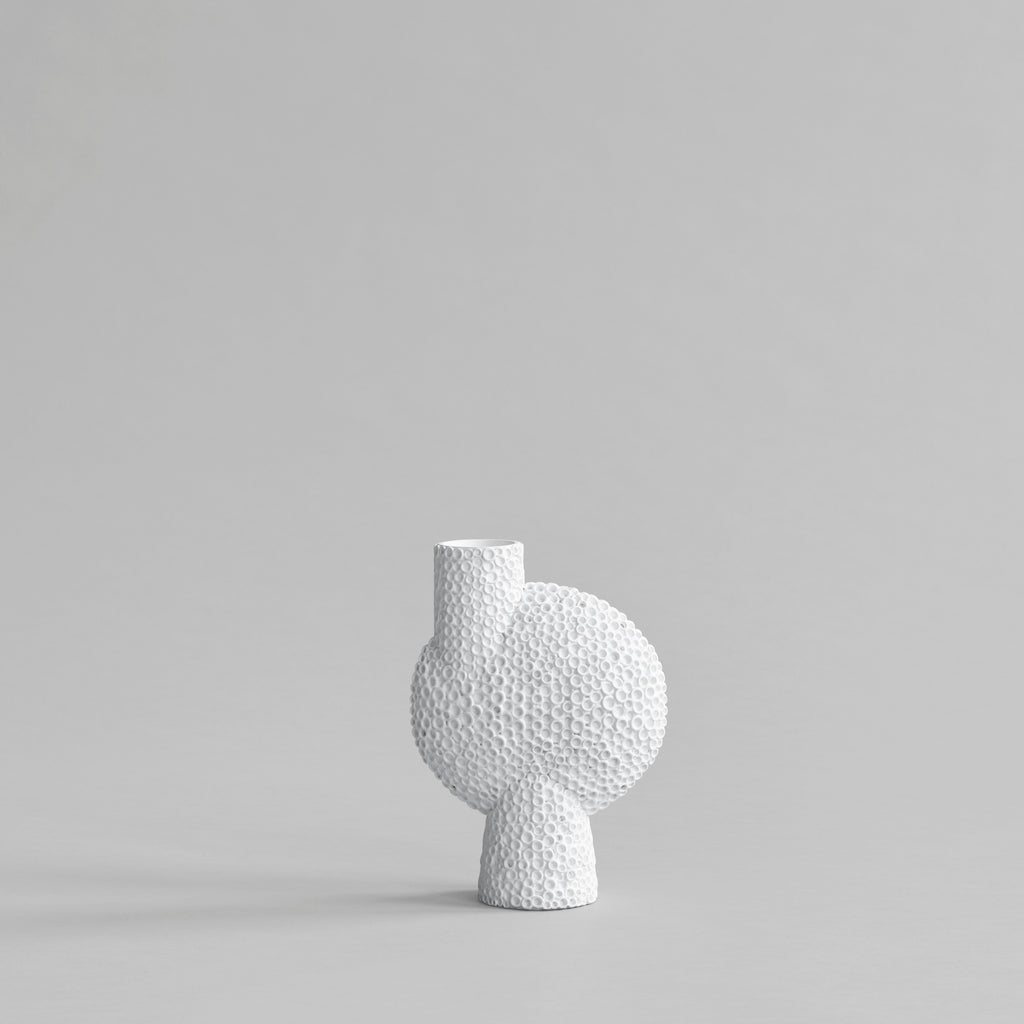Sphere Vase Bubl Shisen, Medio -  Bone White