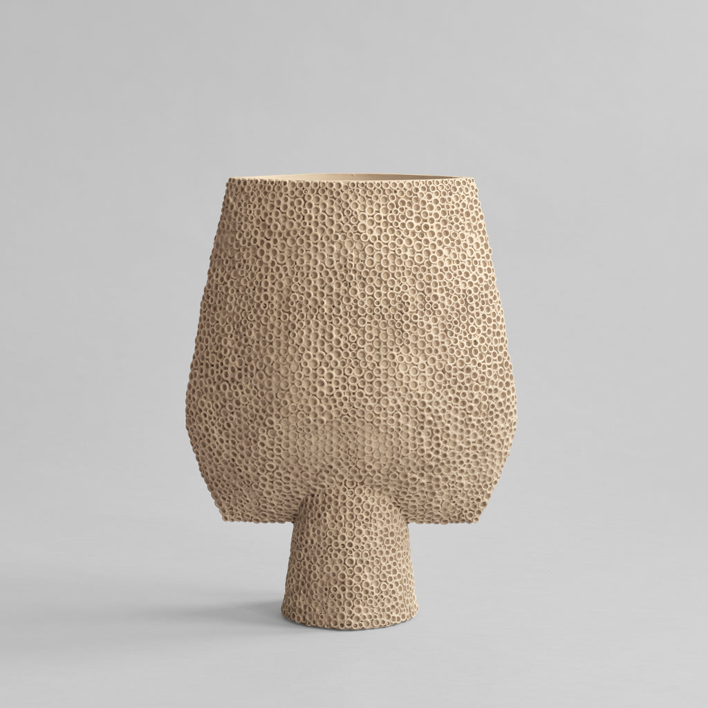Sphere Vase Square Shisen, Big -  Sand