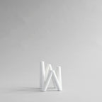 W Candle Holder - White