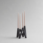 W Candle Holder - Black