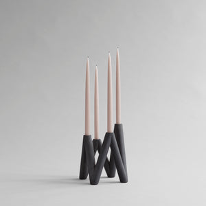 W Candle Holder - Black