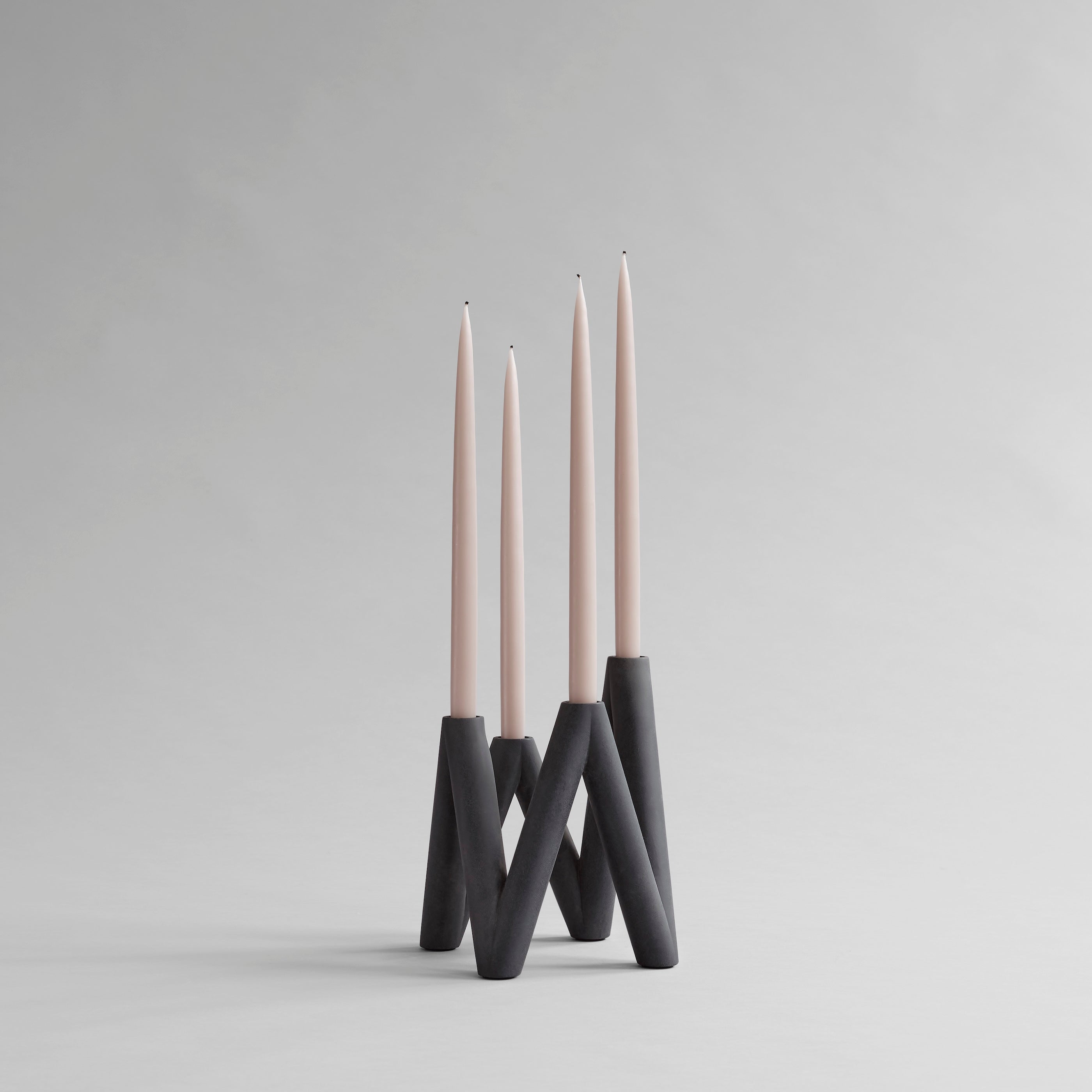 W Candle Holder - Black