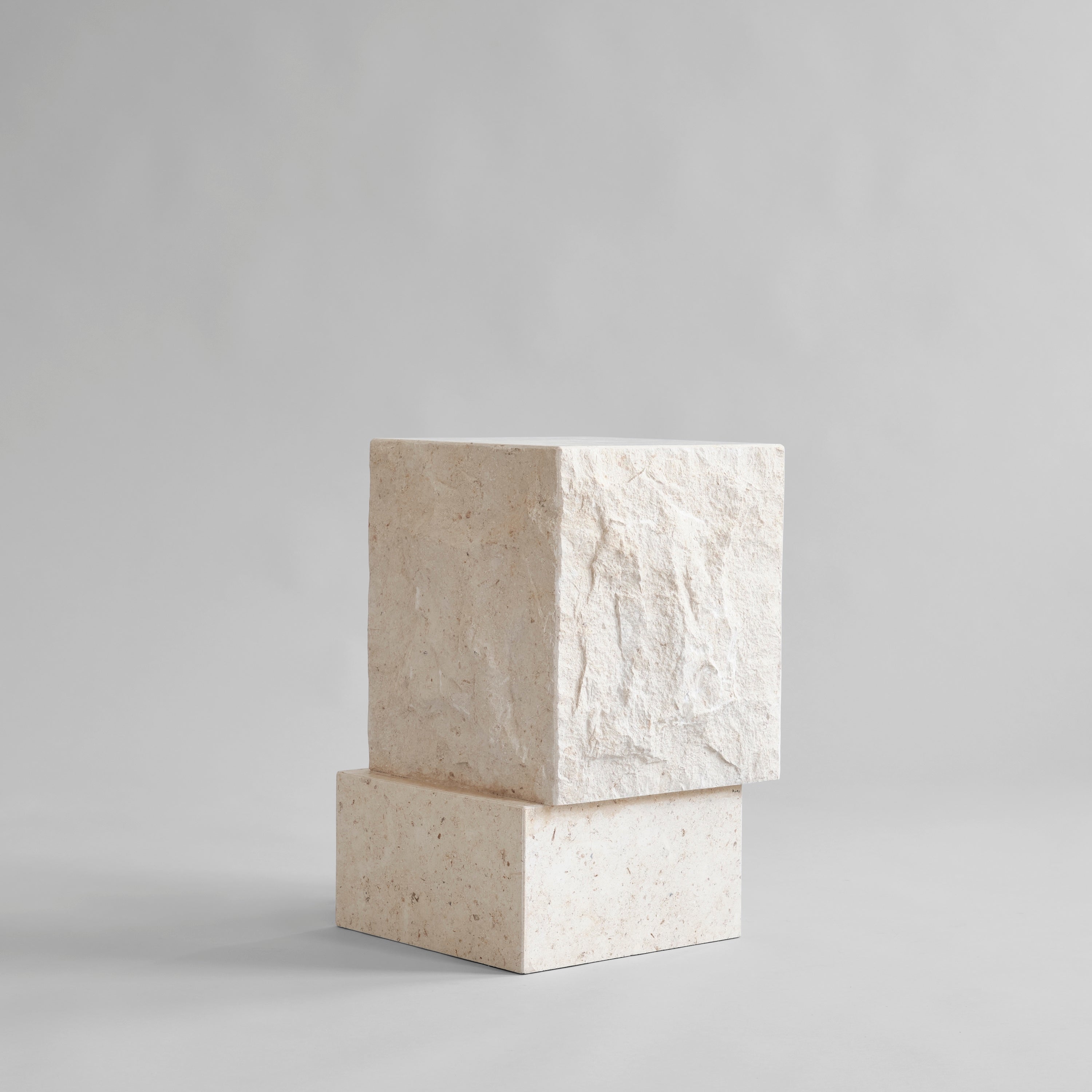 Temple Coffee Table, Tall -  Limestone