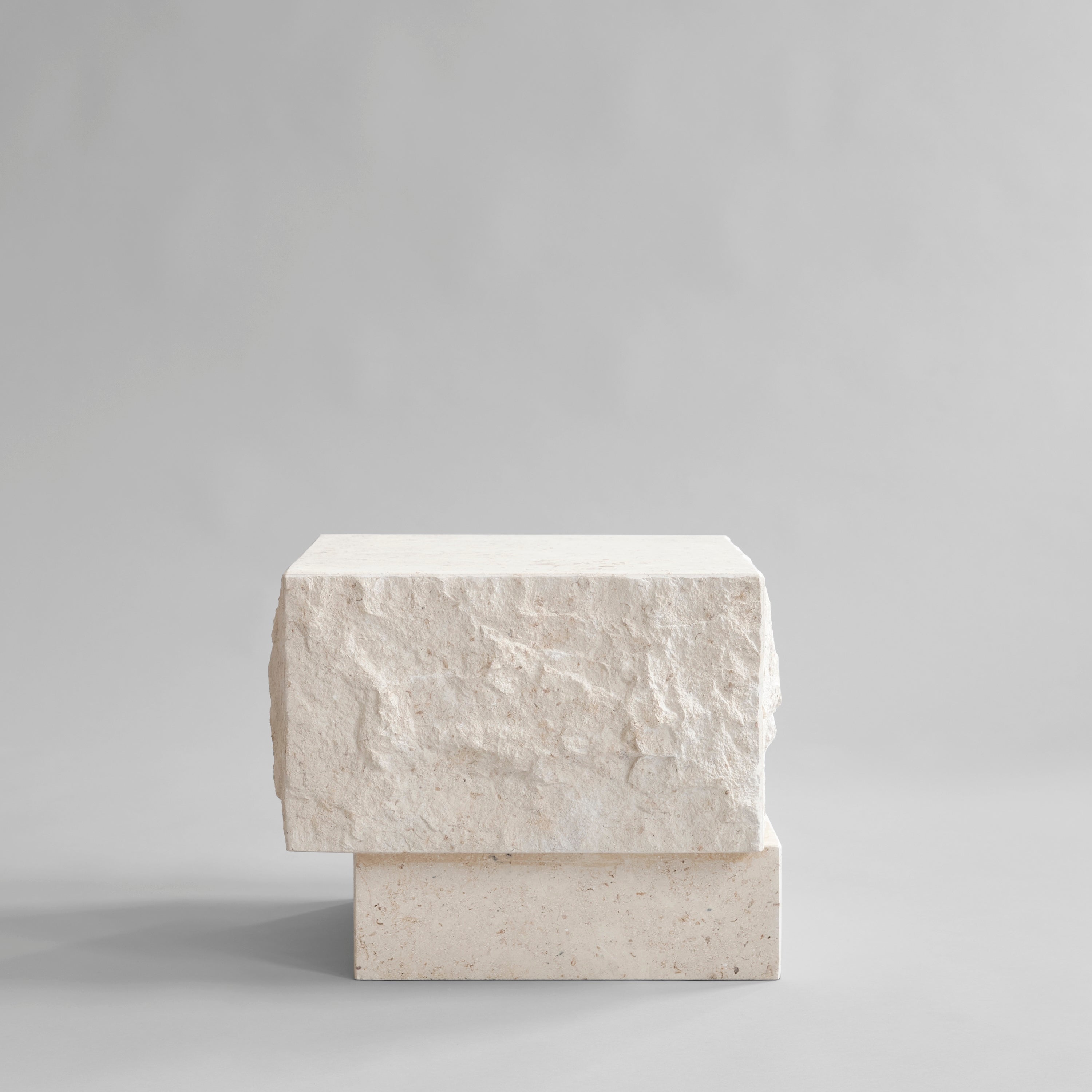 Temple Coffee Table, Low -  Limestone