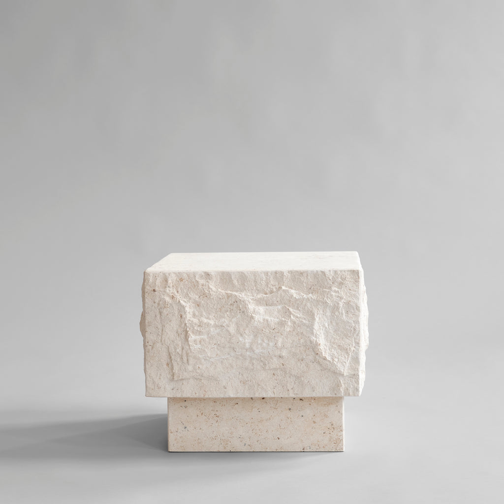 Temple Coffee Table, Low -  Limestone