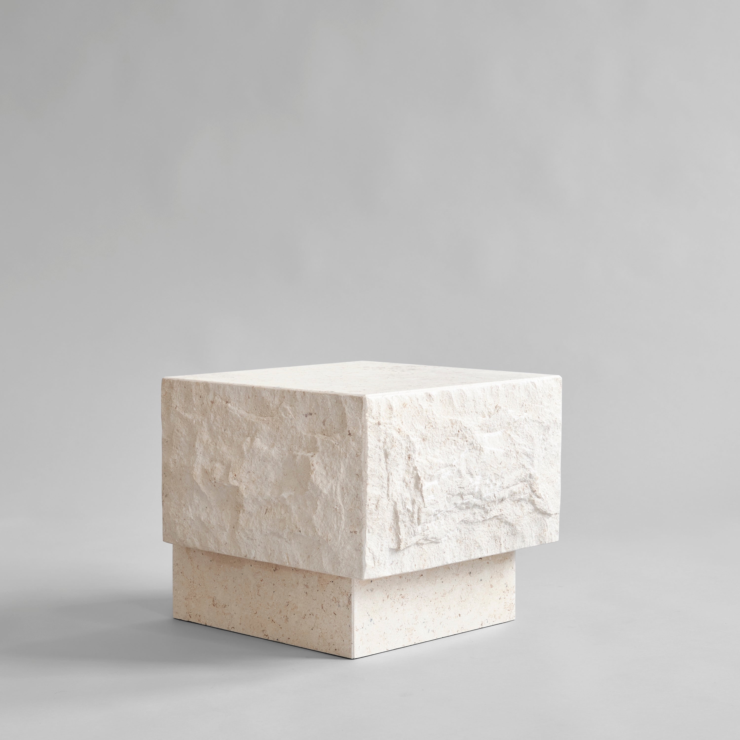Temple Coffee Table, Low -  Limestone