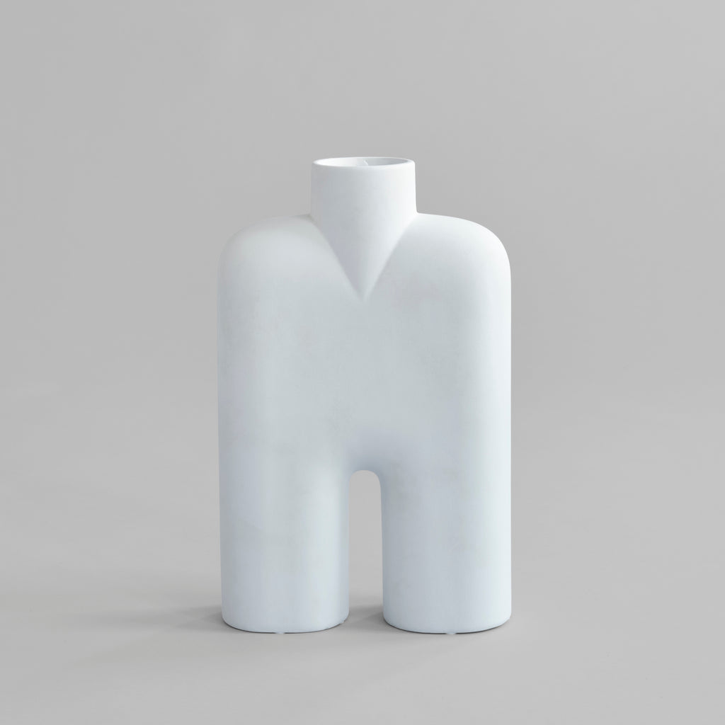 Cobra Vase Tall, Medio - Bone White