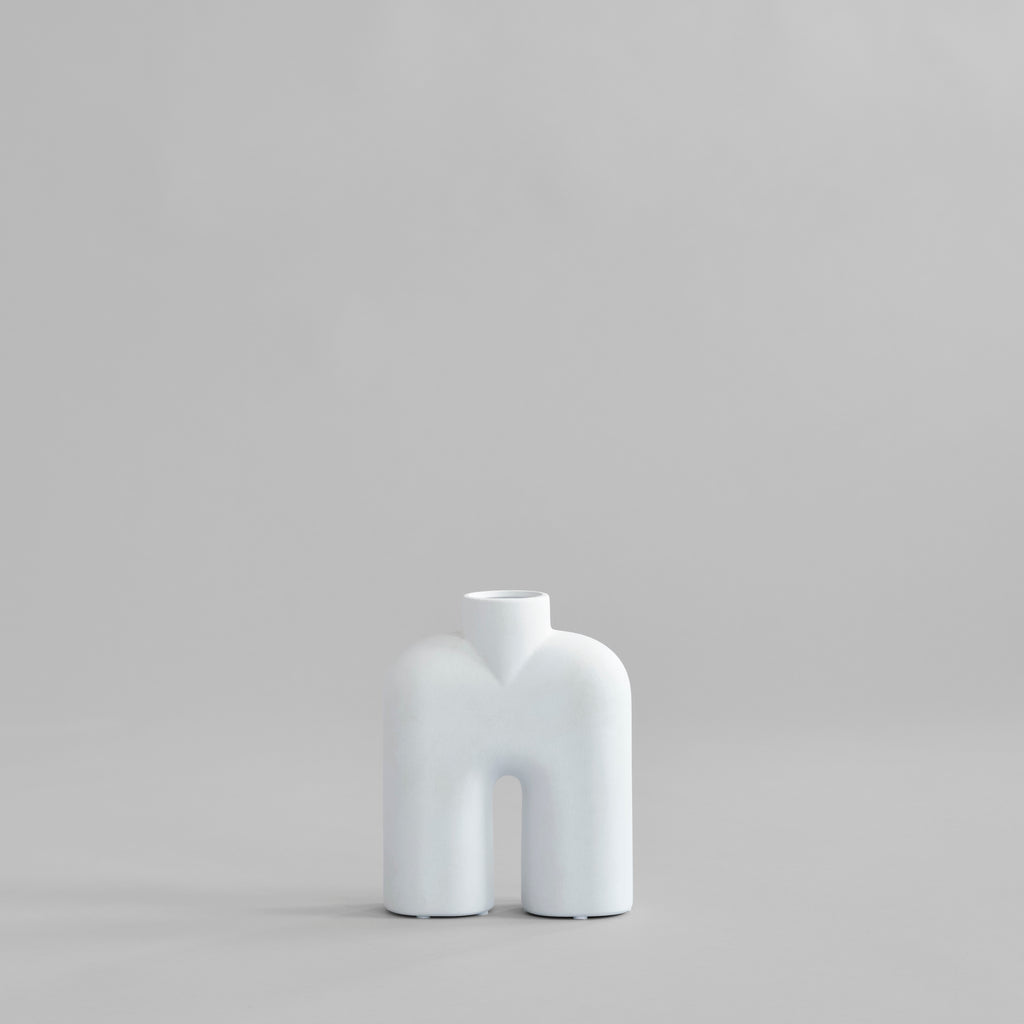 Cobra Vase Tall, Mini - Bone White