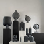 Cobra Vase Double, Hexa - Black
