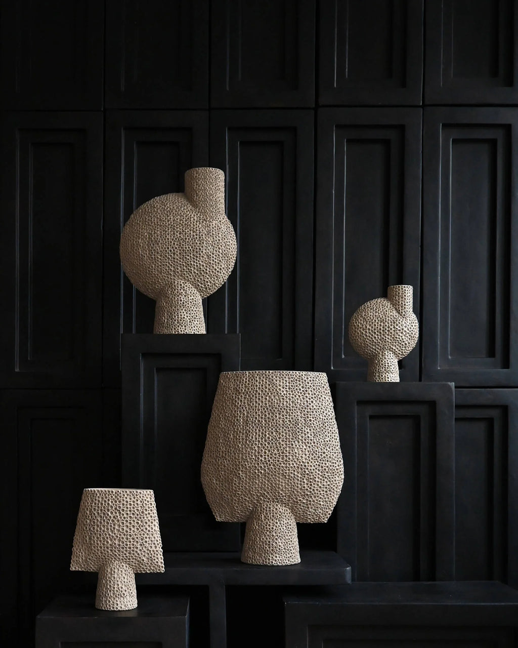 Sphere Vase Square Shisen, Big -  Sand