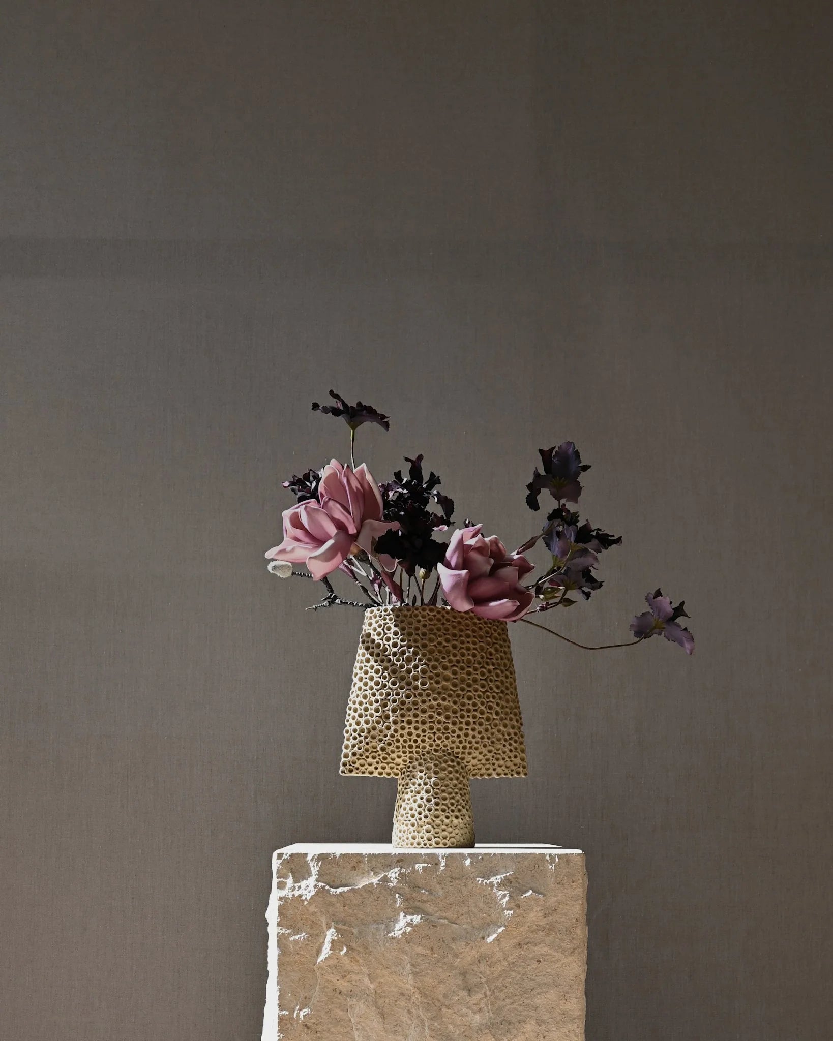 Sphere Vase Square Shisen, Mini - Sand