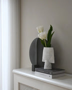 Sphere Vase Square Shisen, Mini -  Bone White