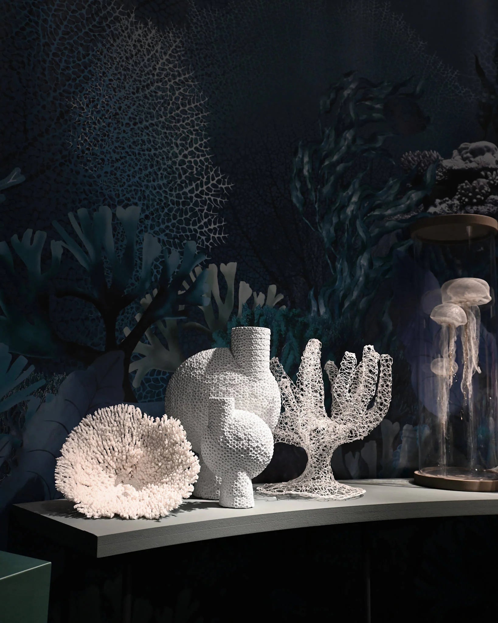 Sphere Vase Bubl Shisen, Medio -  Bone White