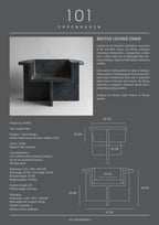 Brutus Lounge Chair - Coffee