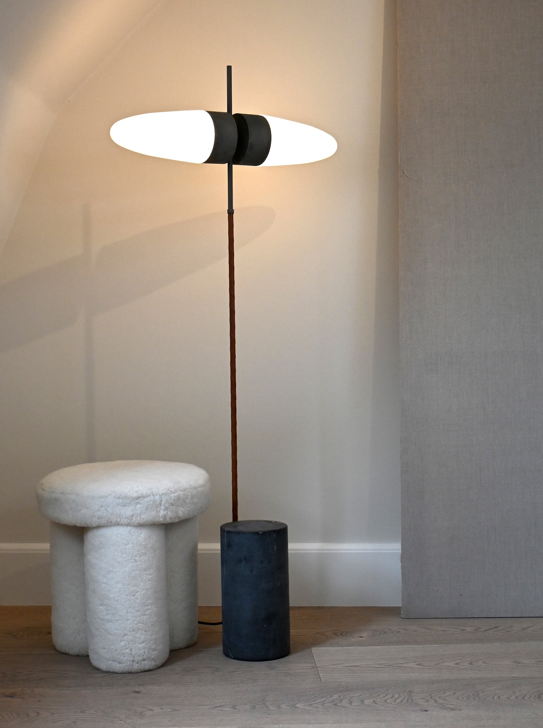 Bull Floor Lamp - Oxidized