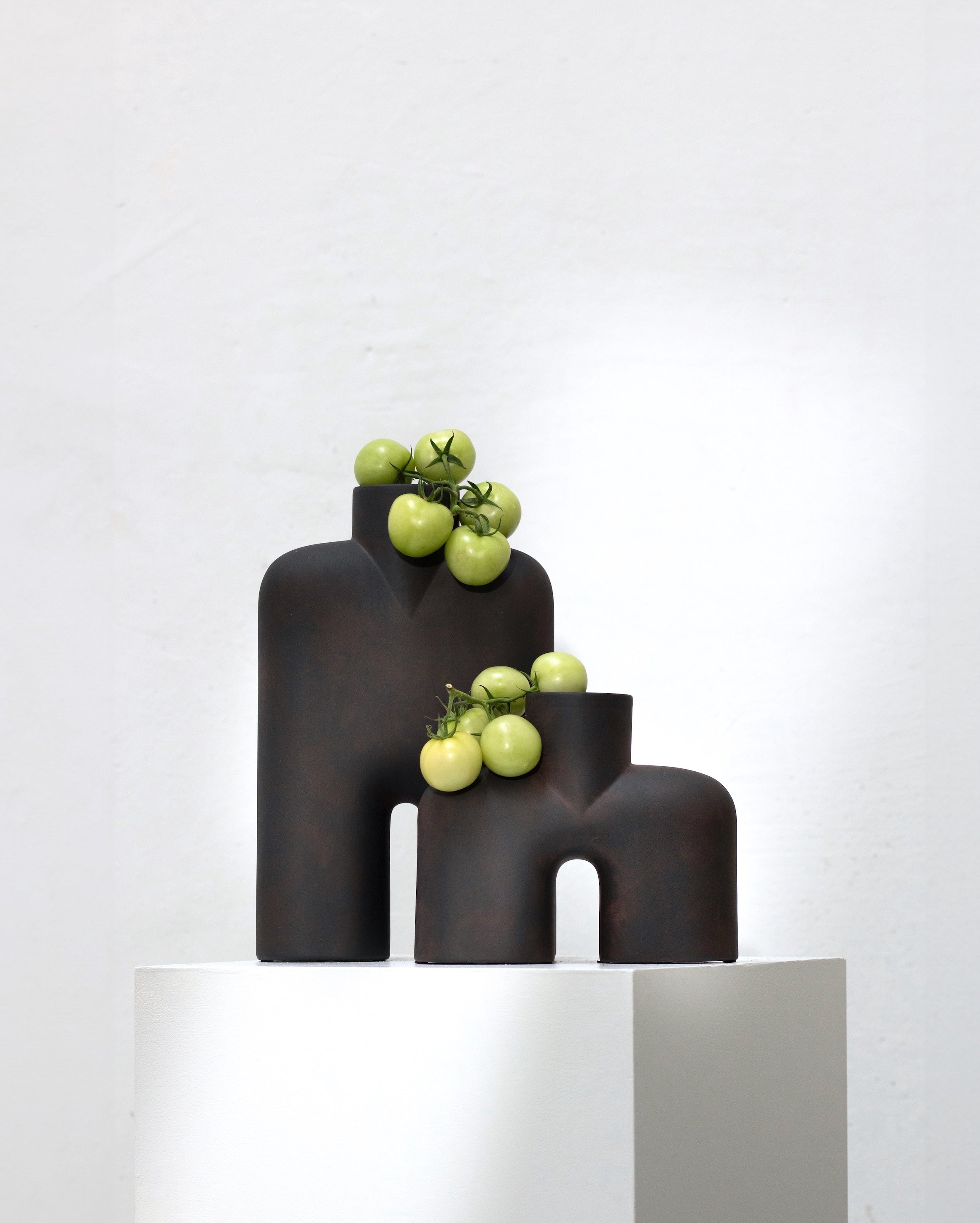 Cobra Vase Tall, Medio - Black