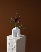 Cobra Vase Tall, Mini - Bone White