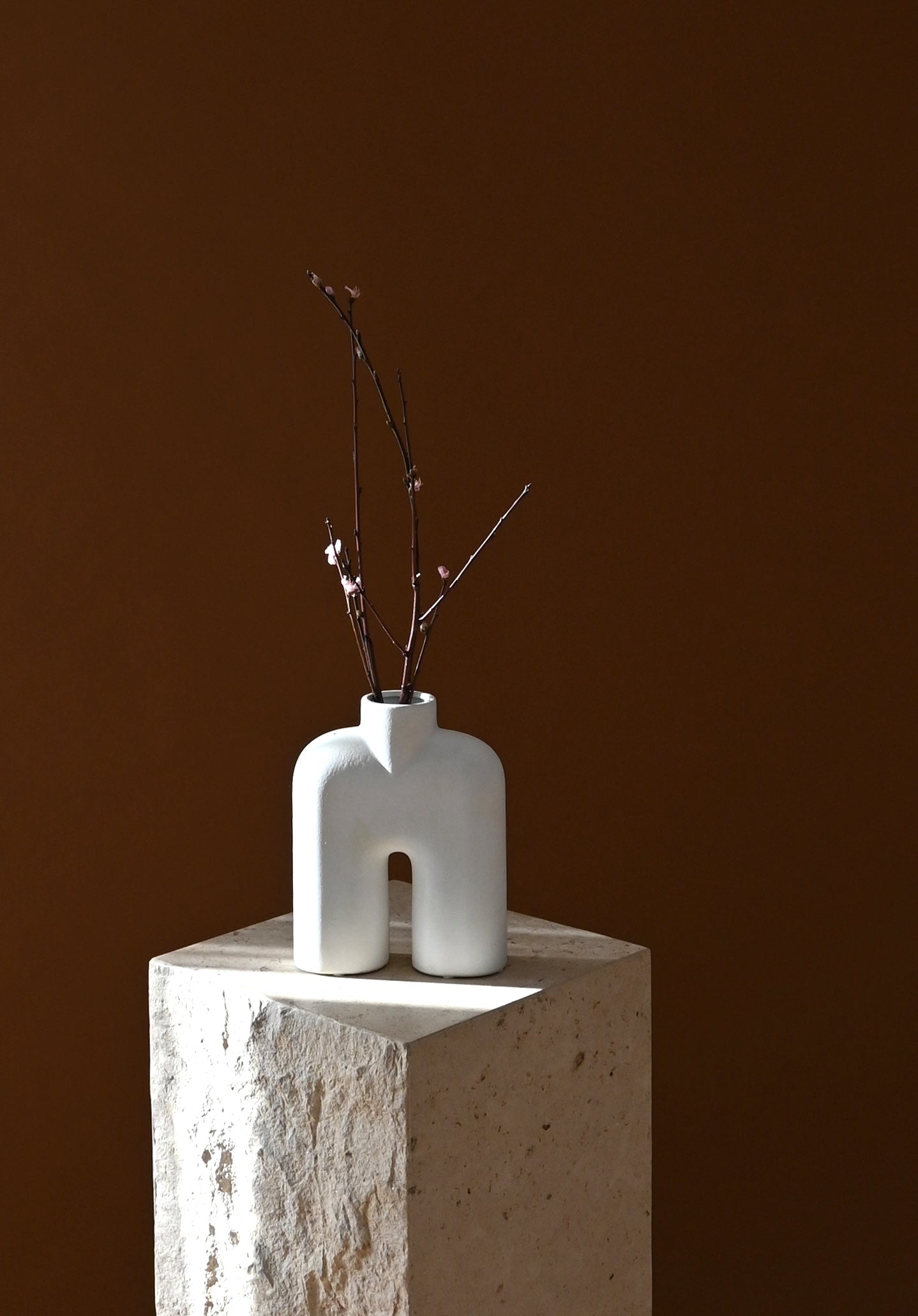 Cobra Vase Tall, Mini - Bone White