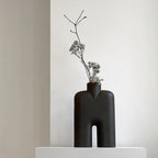Cobra Vase Tall, Medio - Black