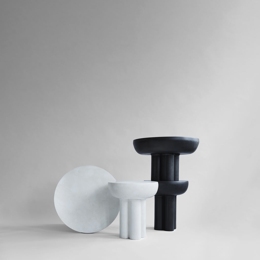 Crown Table, Low - Bone White