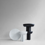 Crown Table, Low - Bone White