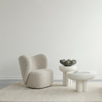 Crown Table, Low - Bone White