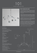Drop Chandelier Globe - Chrome (5m)