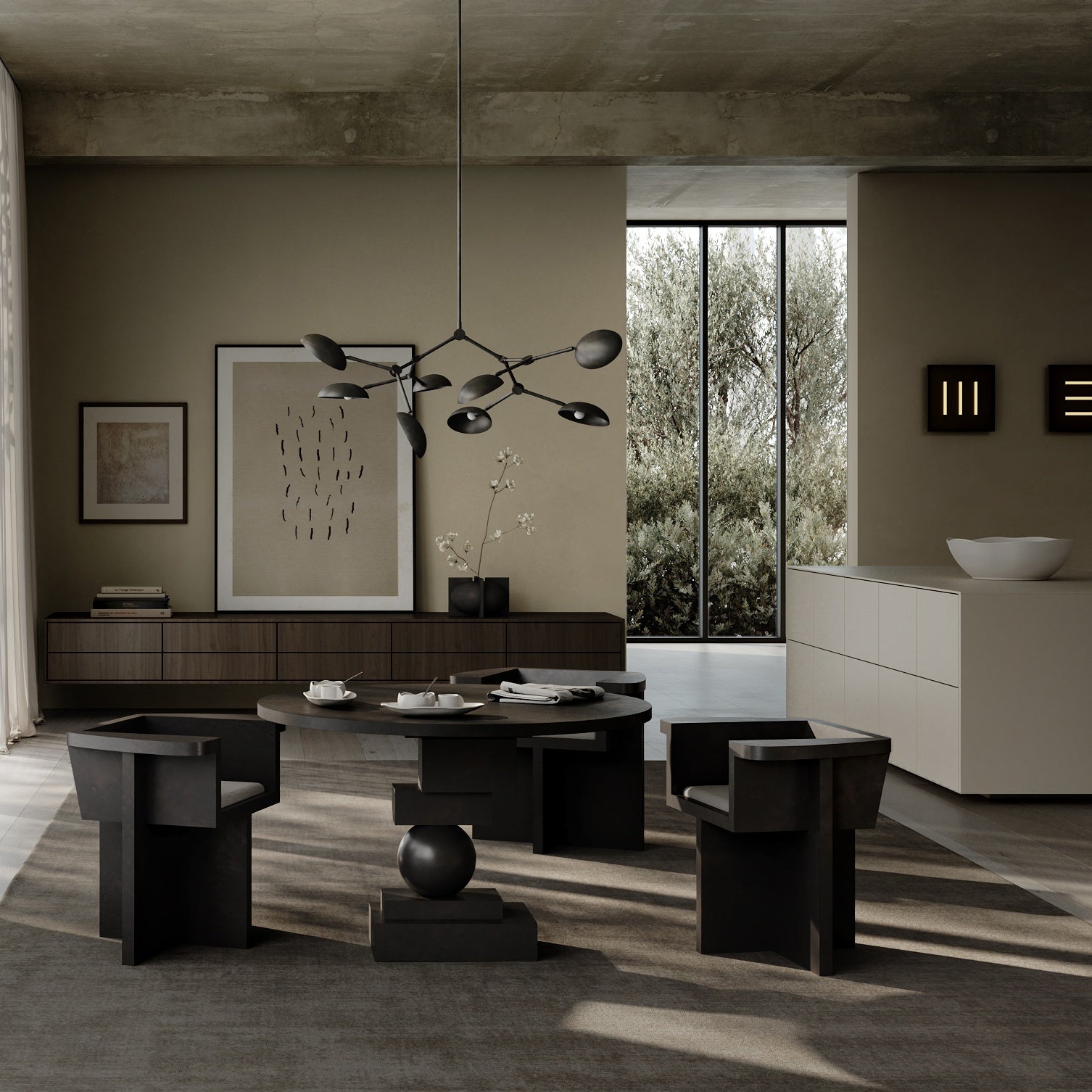 Artist Dining Table - Coffee