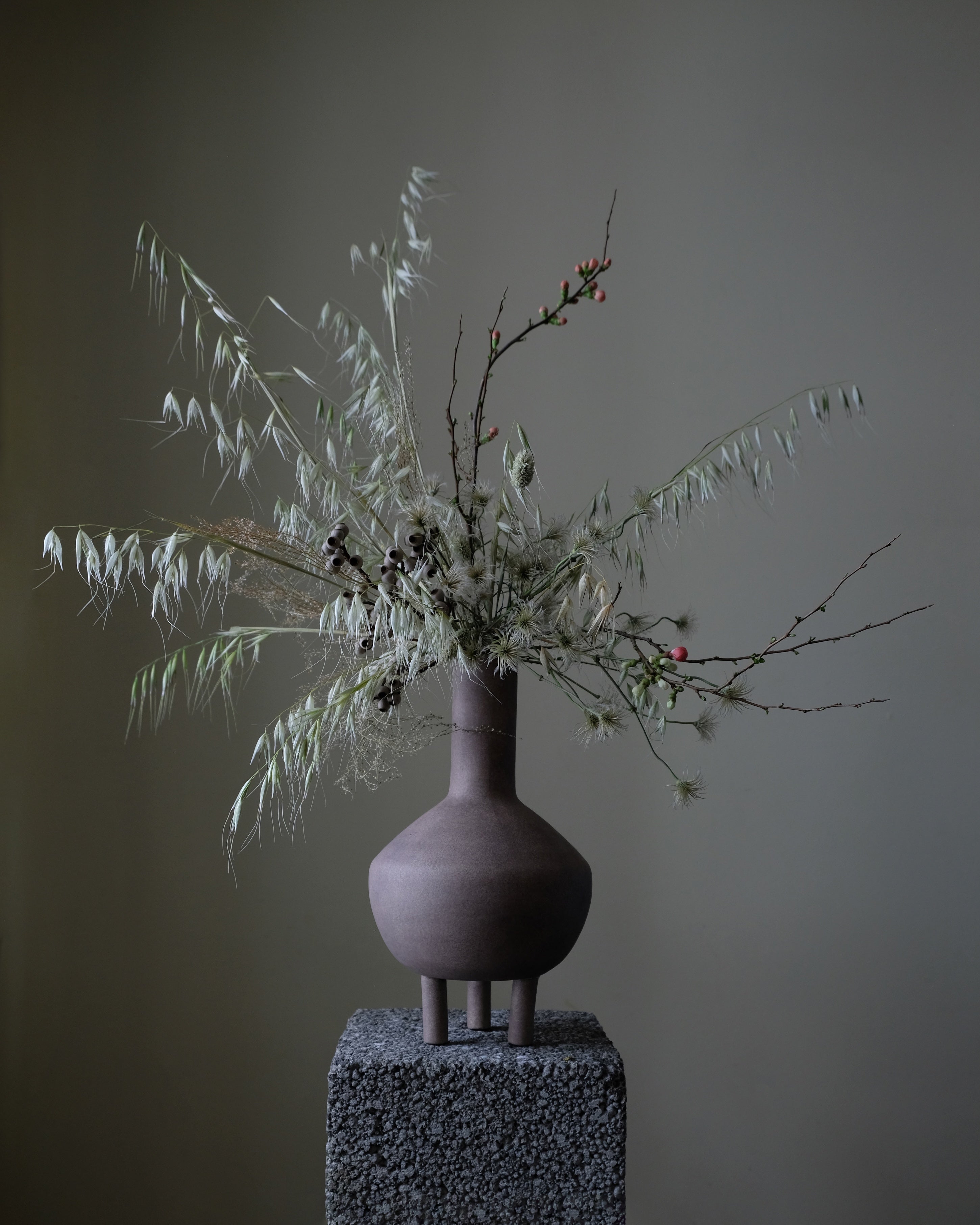 Duck Vase, Fat - Taupe