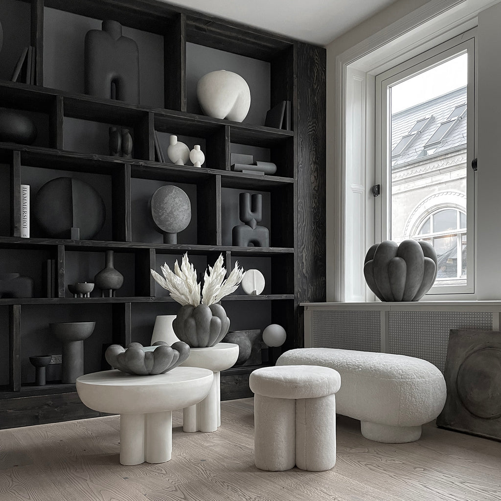 Crown Table, Tall - Bone White