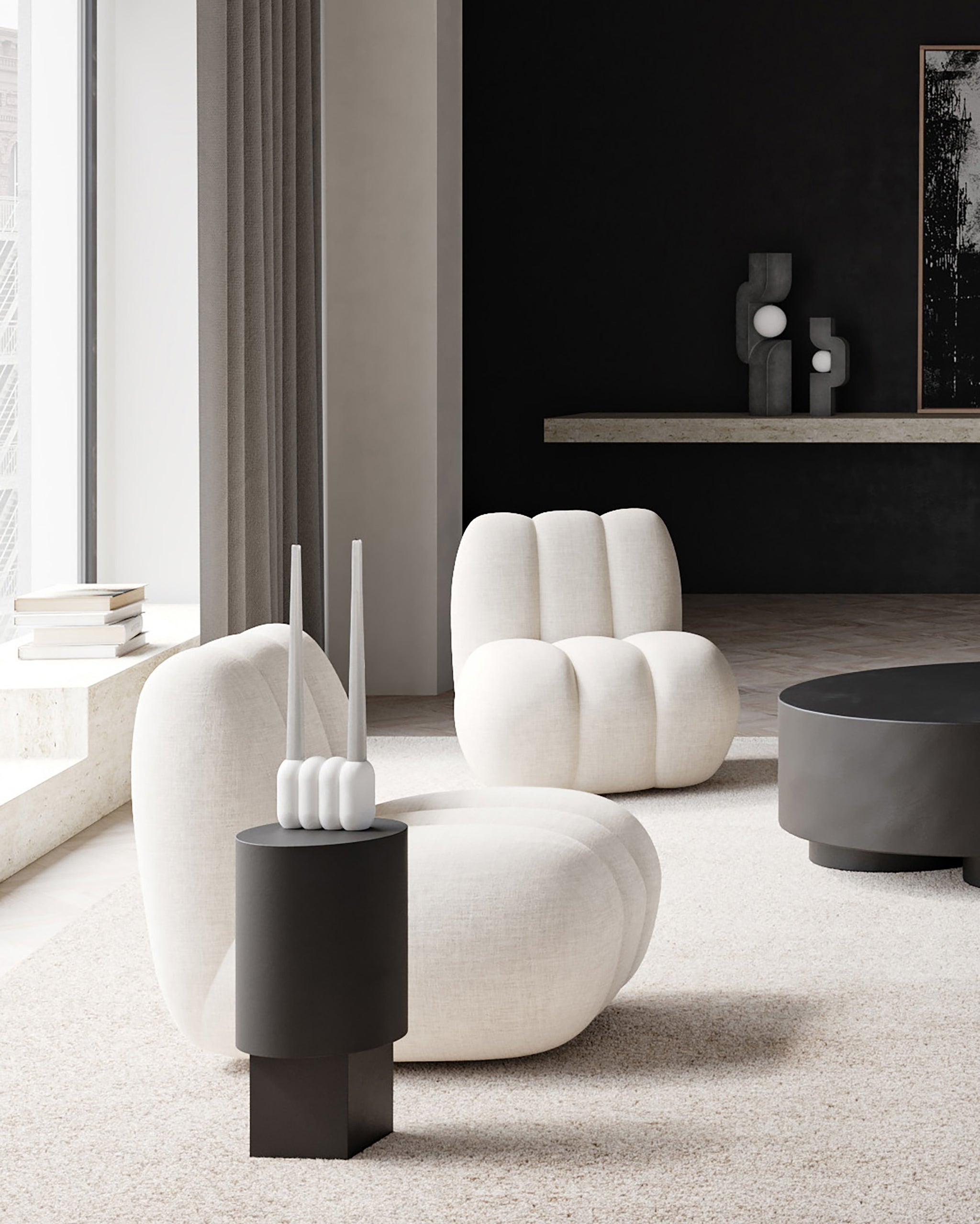 Sitting Man, Mini - Dark Grey