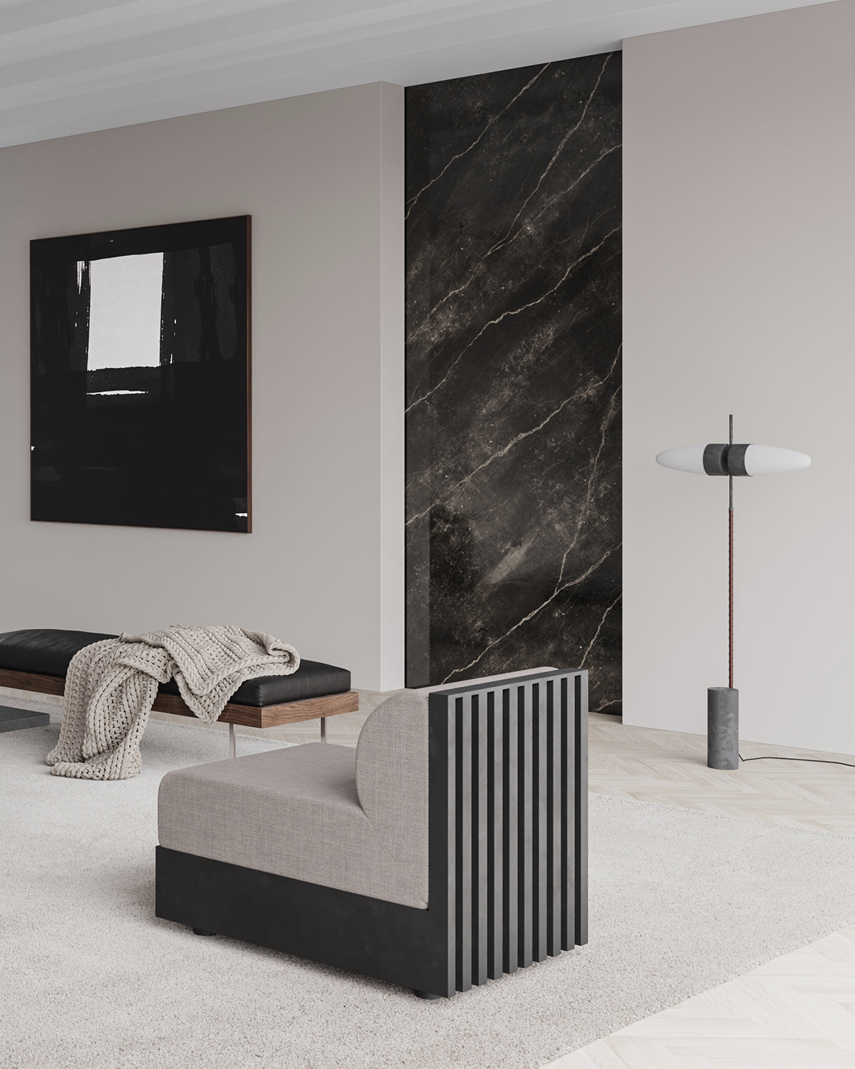 Bull Floor Lamp - Oxidized