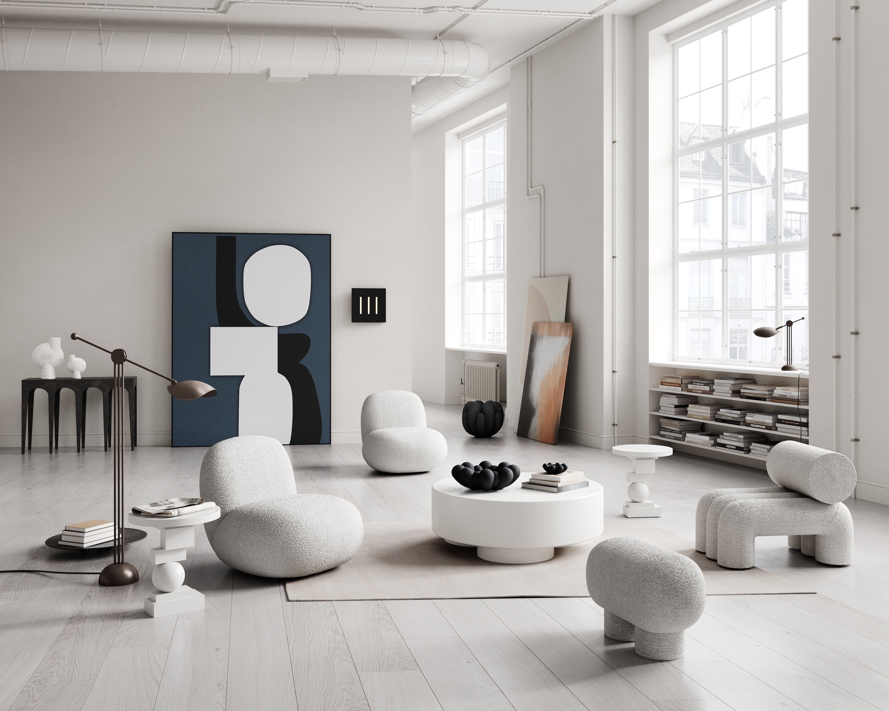 Artist Side Table - White