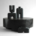 Cobra Vase Double, Medio - Black