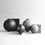 Offset Vase, Big - Dark Grey