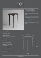 Phantom Table, Tall -  Burn Antique