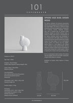 Sphere Vase Bubl Shisen, Medio -  Bone White