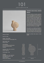 Sphere Vase Bubl Shisen, Medio -  Sand