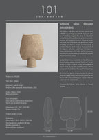 Sphere Vase Square Shisen, Big -  Sand