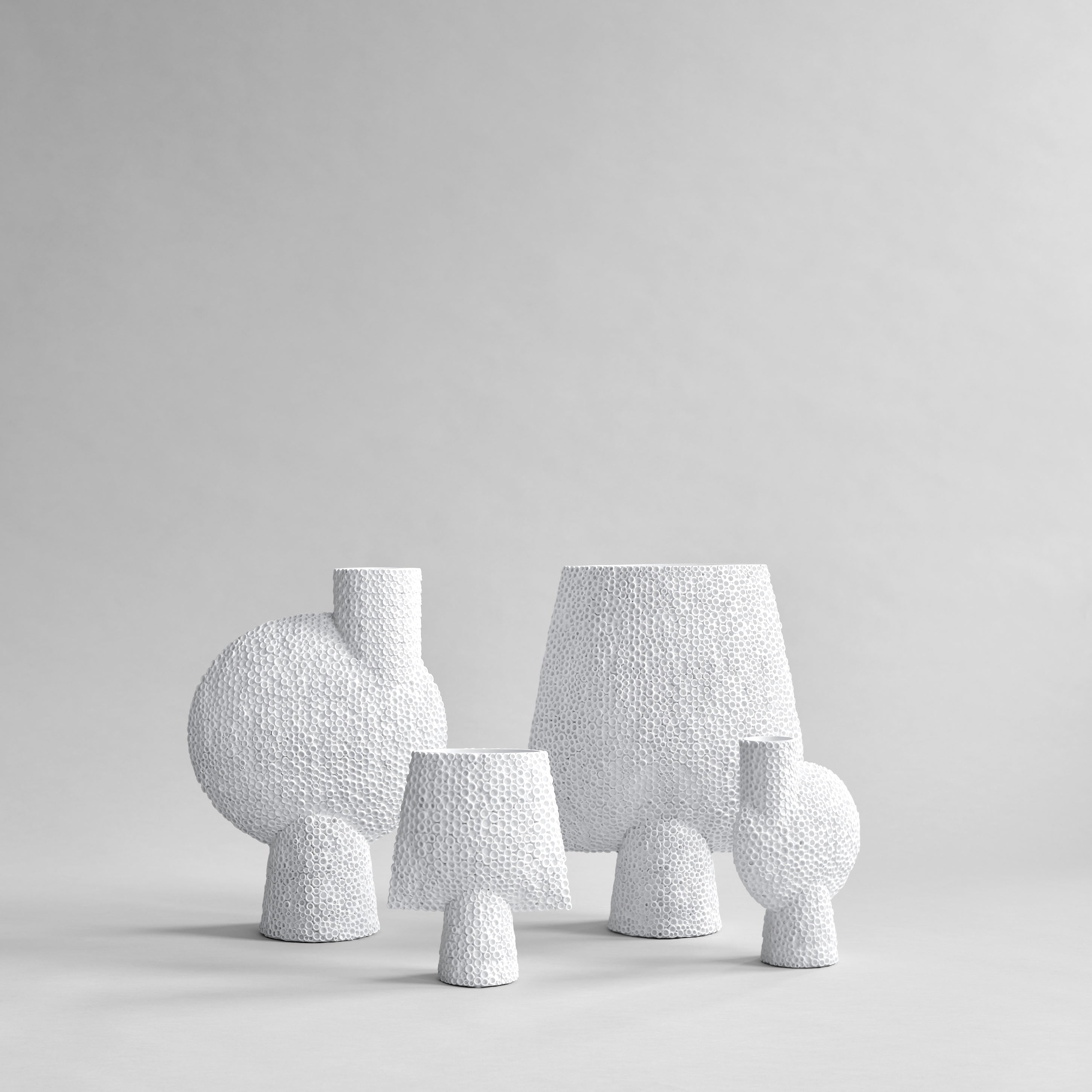 Sphere Vase Bubl Shisen, Medio -  Bone White