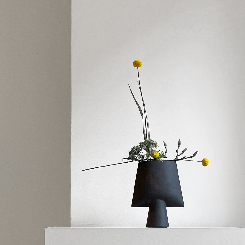 Sphere Vase Square, Mini - Coffee
