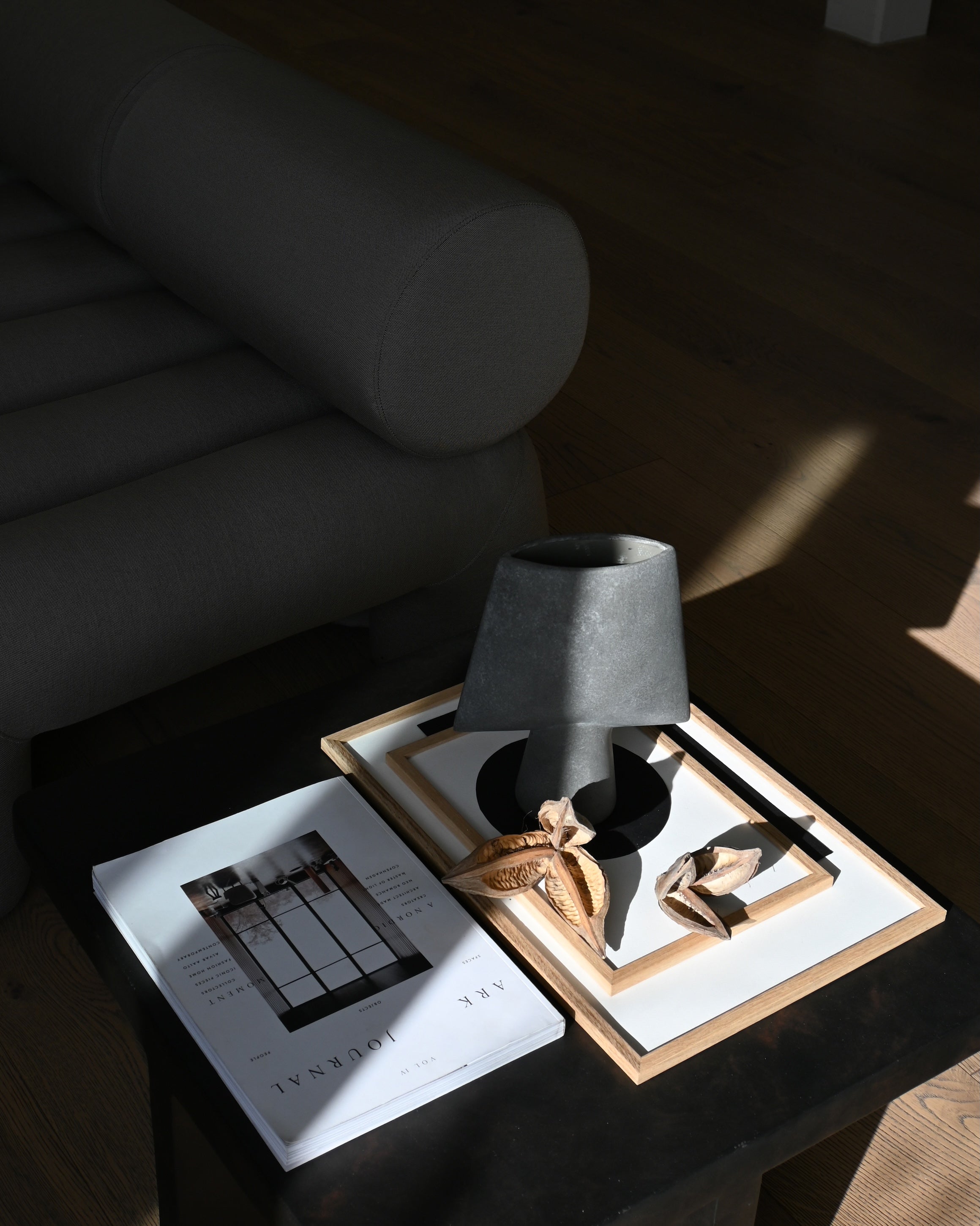 Sphere Vase Square, Mini - Coffee